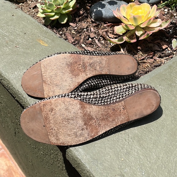 Lanvin ballet flats size 38 black and white pattern - Picture 3 of 6